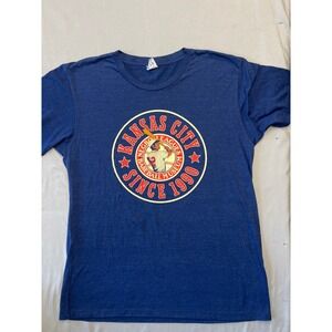 Charlie Hustle Kansas City Negro Leagues Baseball Museum T-Shirt Blue Large